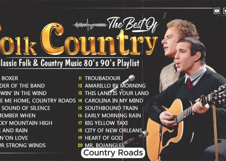Folk & Country Songs Collection – Simon & Gafunkel, Cat Stevens, John Denver, Jim Croce, Don Mclean