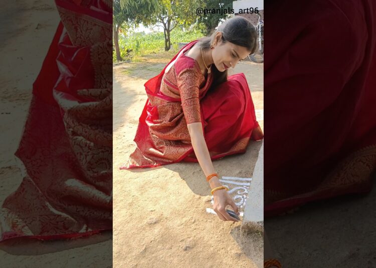 simple rangoli ✨ 💖 #youtube #rangoli #subscribe #like #comment #share #artist #art