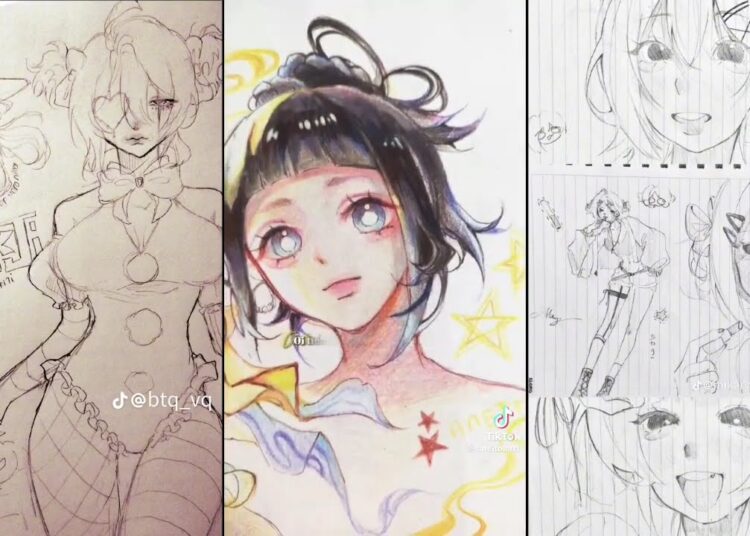✨🎀TỔNG HỢP CÁC VD TRÊN TIKTOK ✨🎀#artist #drawing #art