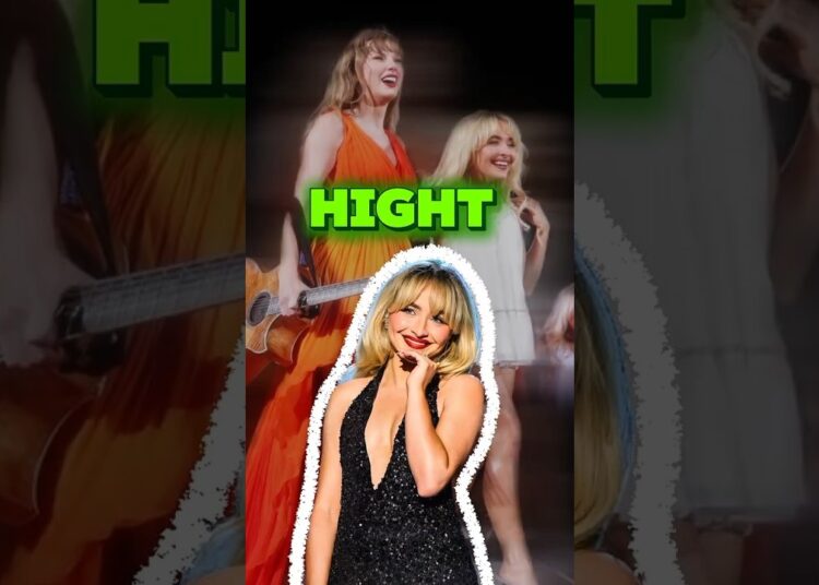 Sabrina Carpenter Finally Reveals Her Height Secret 😳 #shorts #sabrinacarpenter #celebrity