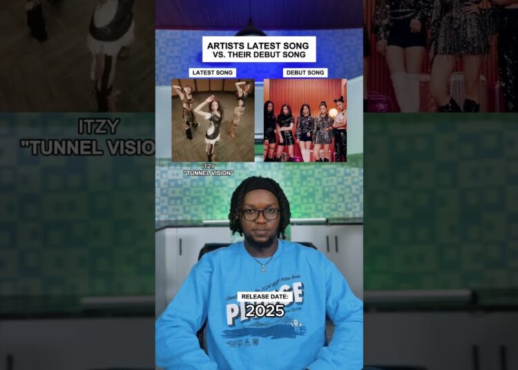Artist Latest Song Vs. Their Debut: ITZY “TUNNEL VISION” #shorts #itzy #music
