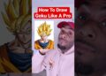 How To Draw Goku EASY 😍 Dragon Ball Z #shorts #art #drawing