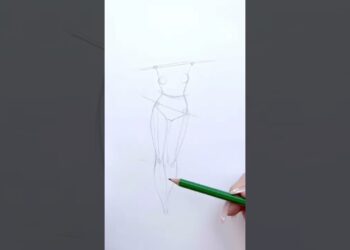 How-To Draw A Fashion Figure (Croquis). “Fashion Art School” #drawingtutorial #fashionillustration