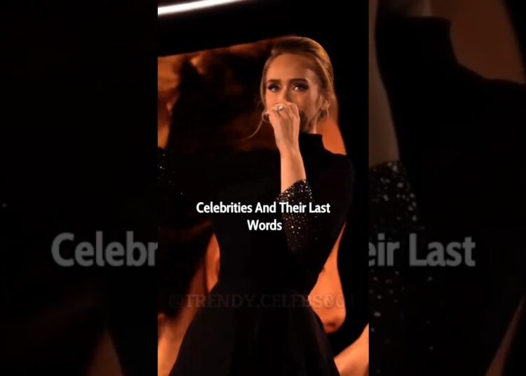 Celebrities Last Words Before Death
