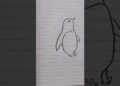 10 second artist challenge 🐧 #shorts #shortsfeed #art #drawing #sketch #viral