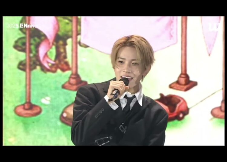 Enhypen sang their song (Royalty)at 2025 ENniversary🎉🎉💐#enhypen #copyright #kpop #engene