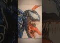 How to Drow Venom; in different levels #animedrawing #animeeart #anime #artist #sketch #venom #fyp