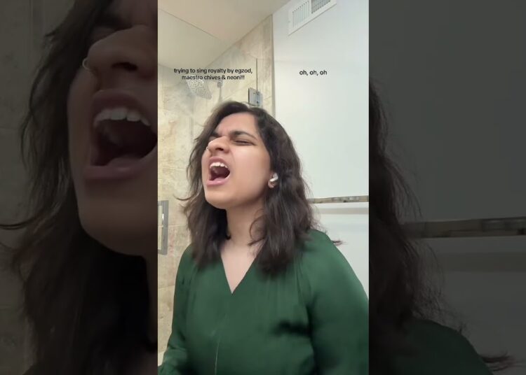 singing royalty by egzod, maestro chives & neoni!! #royalty #singing #singer #coversong #shorts