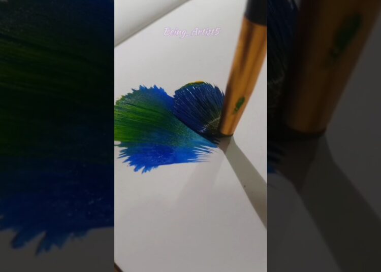 Peacock 🦚 colour🖌️#art #trending #new #viralvideo #shortvideo #youtubeshorts #short #love #shorts