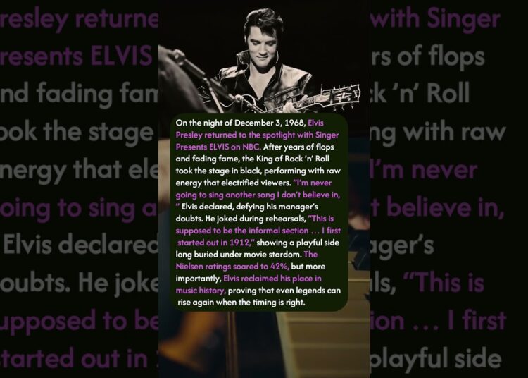 The Night Elvis Rose Again: The ’68 Comeback Special #hollywood #story #celebrity #shorts