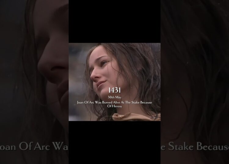 594 Years Ago, Joan Of Arc Was Burned Alive At The Stake || #joanofarc #history #royal #rip #foryou