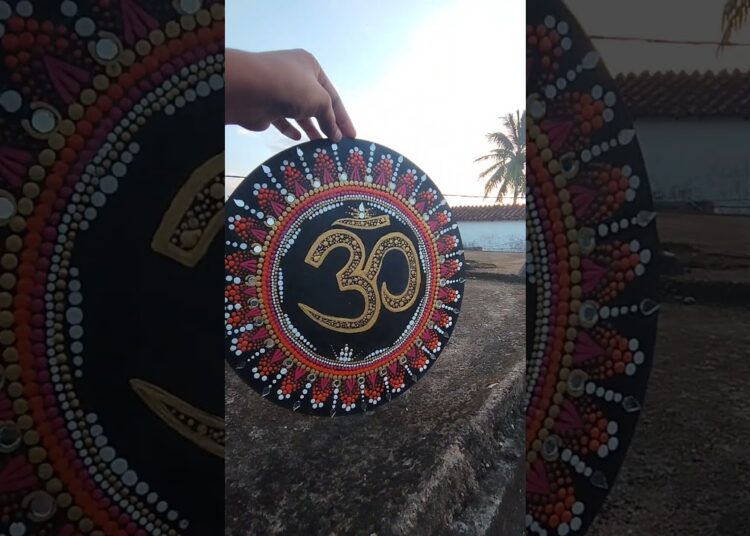om dott mandala art #om #explorepage #exploremore #artist #art #mandalaart