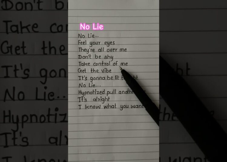Dua Lipa ~ No Lie (ft.Sean Paul)song #lyrics #song #dualipa #nolieseanpaullyrics #shortfeed #viral