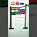 India Flag 🇮🇳 Russia Flag 🇷🇺#art #republicday #artist #shorts #shortsfeed #artbyujjwal