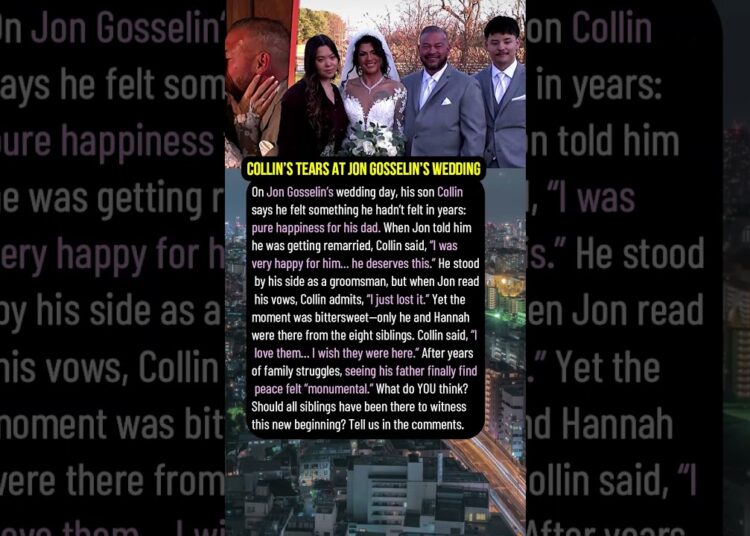 Collin’s Tears at Jon Gosselin’s Wedding #shorts #celebrity #hollywood
