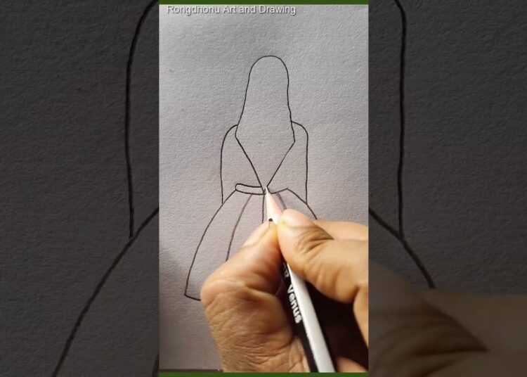 Drawing A Girl with Y letter #creativeart #shorts #reels #art