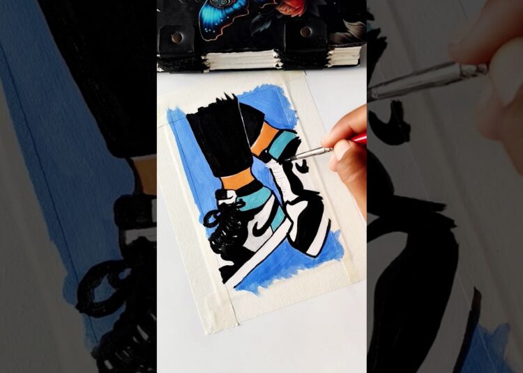 New creative art for beginners 👟 #viralvideo #creativeart #artist #viralsong #artislife #@SA.01