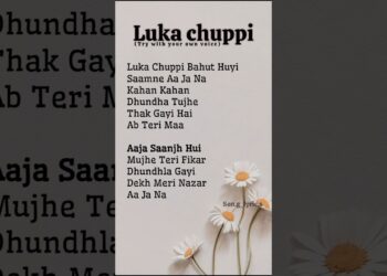 Try with your own voice ☺️ || Luka chuppi || Feel-Lyrics #songlyrics #music @son.g_lyric.s