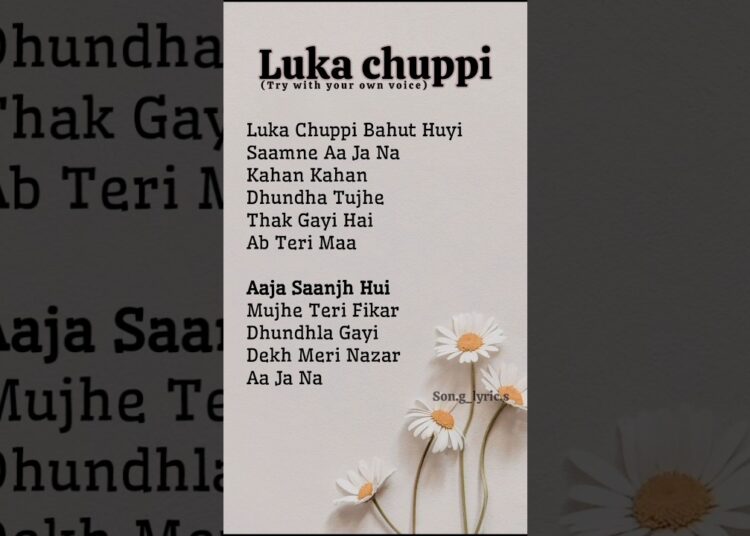 Try with your own voice ☺️ || Luka chuppi || Feel-Lyrics #songlyrics #music @son.g_lyric.s
