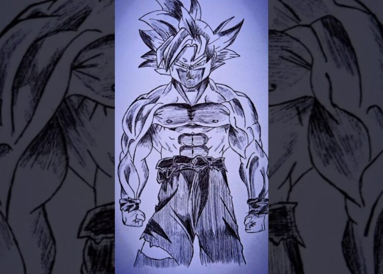 Goku 🔥…         #youtubeshorts #trending #shorts #viral #art #goku #anime