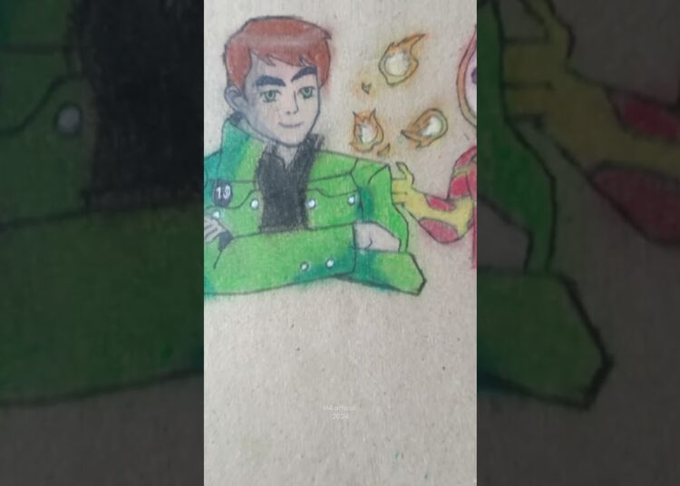 ben 10 art and madara art #artbysamyak #drawing #art #viralvideo