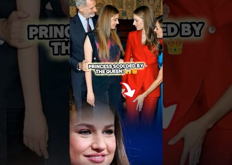 Royal Manners BREAK! 👑⚠️ Princess in Trouble”#royalmoment #ai #spanishroyalfamily #shorts