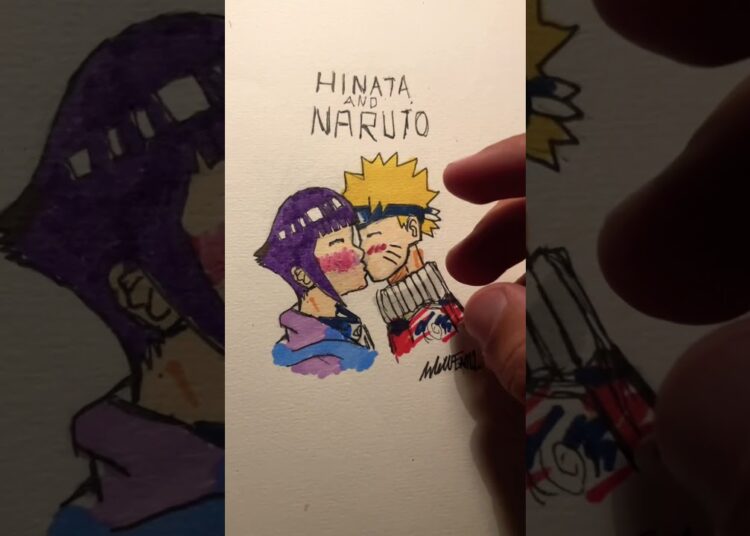 Naruto kissing Hinata drawing ✍️ #subscribe #art #drawing #narutouzumaki #naruhina #naruto #artist