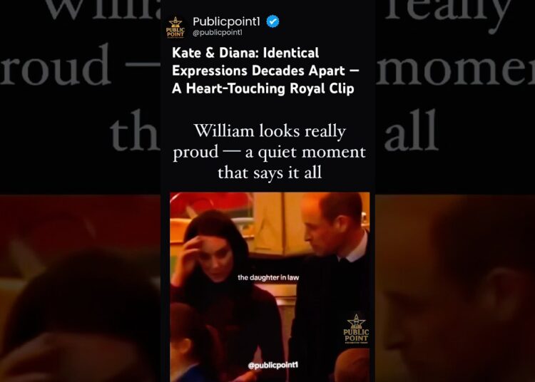 Kate & Diana: Identical Expressions Decades Apart — A Heart-Touching Royal Clip #royalfamily #royal