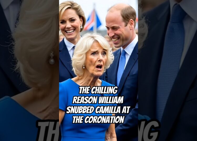 The Chilling Reason William Snubbed Camilla at the Coronation #camilla #royal #charles #anne #kate