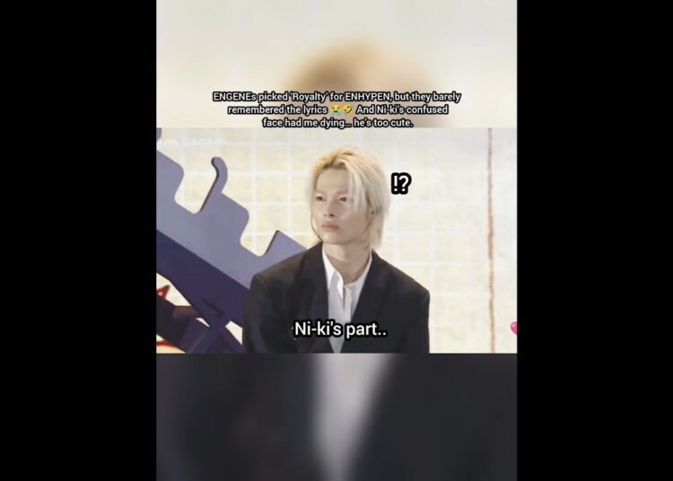 Ni-ki’s Confused Face During Royalty 🤣#enhypenmembers #enhypen