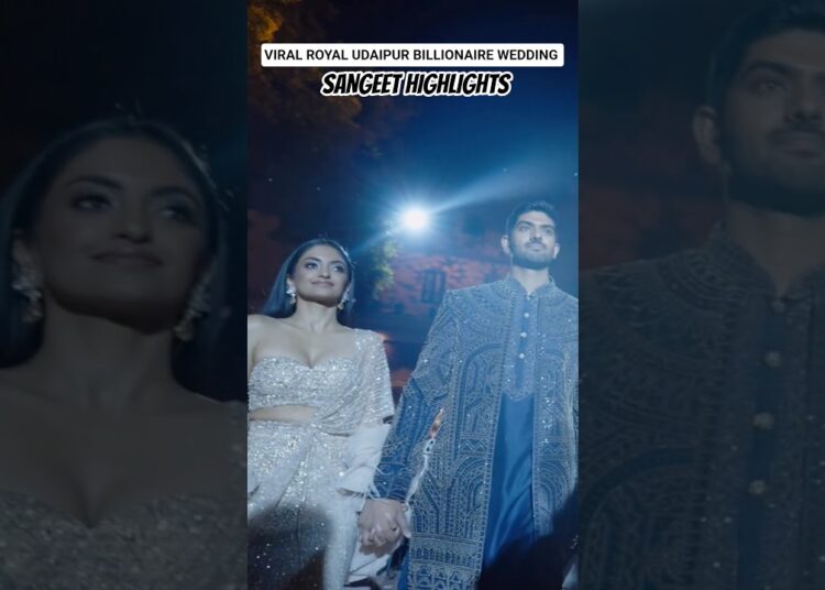 SANGEET HIGHLIGHTS OF UDAIPUR BILLIONAIRE WEDDING #wedding #viral #sangeet #udaipurwedding #royal