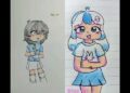 fake collab with @Aqilajovita⭐//#art #drawing #artist #trend #cute #draw