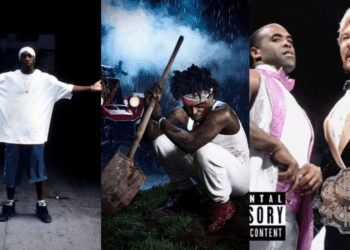 Split Image Of Cover Art From Big L; Kodak Black; Westside Gunn