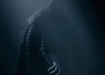 Nosferatu lurking in the shadows in "Nosferatu"