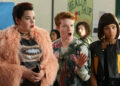 The Heathers clique looking appalled in Heathers