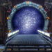The stargate lit up in Stargate SG-1