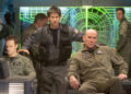 Bob Akester/SCI FI Channel Kirby Morrow, Joe Flanigan, and Mitch Pileggi in 'Stargate: Atlantis'