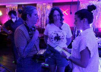 From left to right, Katherine Craft, producer Shelby Hadden and assistant director CJ Palmisano