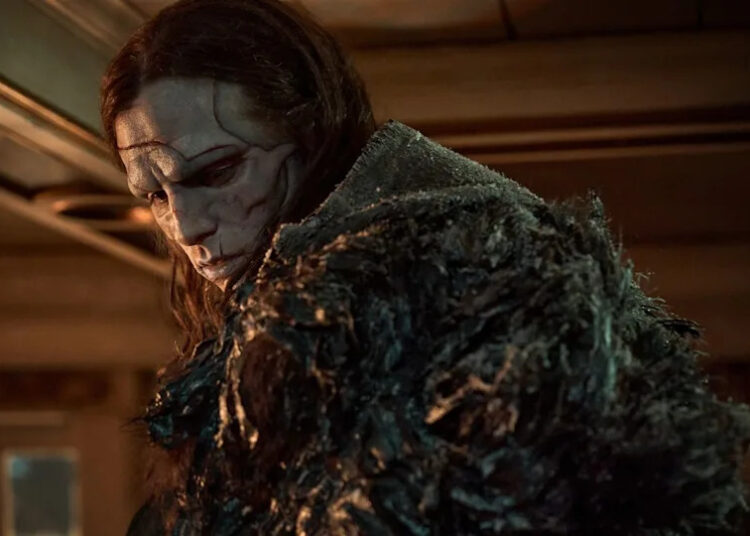 The Creature (Jacob Elordi) shares his story in Frankenstein.