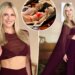 Ali Larter leaves little to imagination in sheer burgundy outfit at London 'Landman' premiere