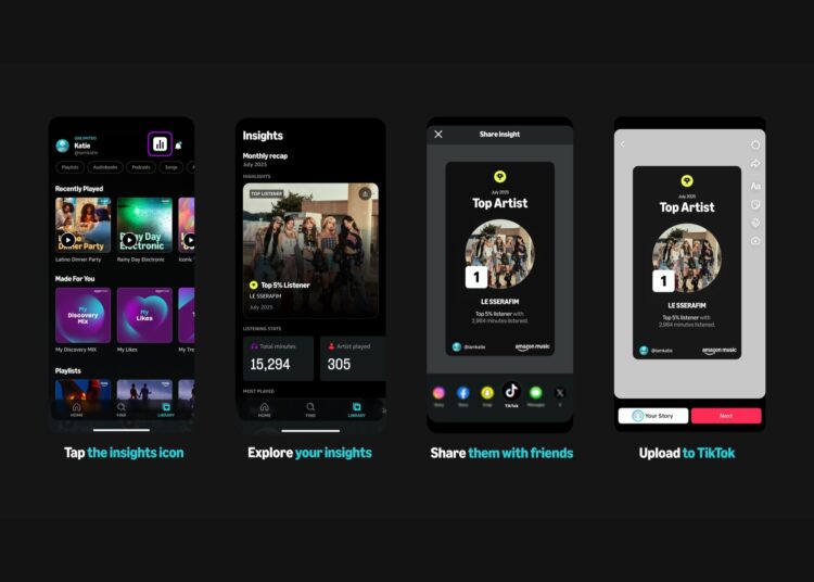 Amazon Music is latest music service with ‘Share to TikTok’ button