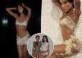 Angelina Censori mimics sister Bianca in barely-there gown
