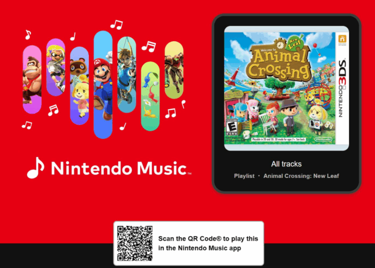 Animal Crossing New Leaf, Nintendo Music