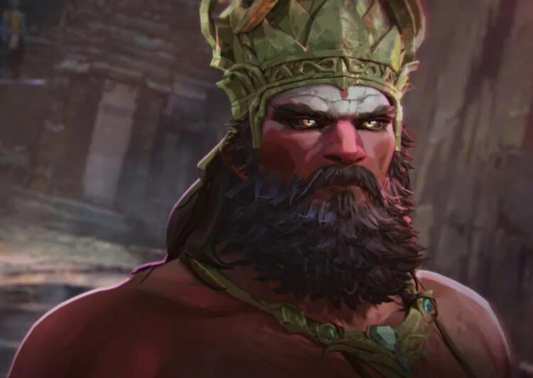 "Baahubali: The Eternal War," in theaters in 2027, tells the story of Baahubali (voice of Prabhas) in the afterlife. Photo courtesy of Arka Filmworks