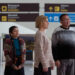 Sharon Gee, Darinka Arones, Rhea Seehorn, Amarburen Sanjid and Menik Gooneratne in Pluribus on Apple TV