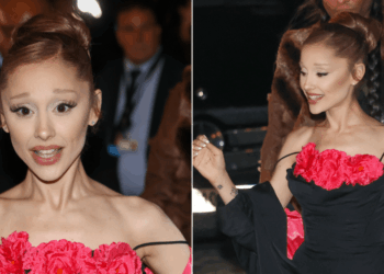 Ariana Grande Trades 'Wicked' Pink for Vintage Black Silk in Paris