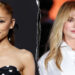 Split photo of Ariana Grande attending the 2025 MTV Video Music Awards and Nicole Kidman attending the Chanel Womenswear Spring/Summer 2026.