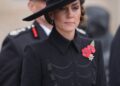 Kate laid a wreath honouring the war dead at the National Memorial Arboretum