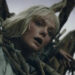 Elle Fanning as Thia wrapped up in tree branches in Predator: Badlands