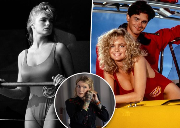 'Baywatch' siren flaunts her real-life edgy tattoos in photo from new movie set